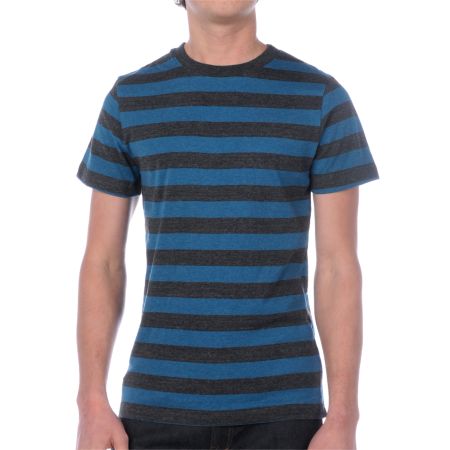 Empyre Striped Blue & Grey Knit Tee Shirt
