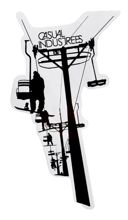 Casual Industrees Chairlift Sticker