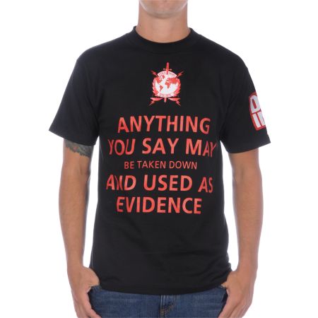 DTA Anything You Say Black Tee Shirt