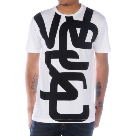 WeSC Overlay Biggest White Tee Shirt