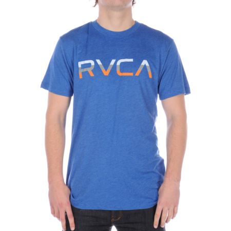 RVCA Tri Bar Blue Tee Shirt