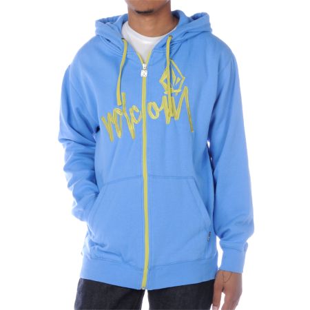Volcom Tag Script Blue Hoodie