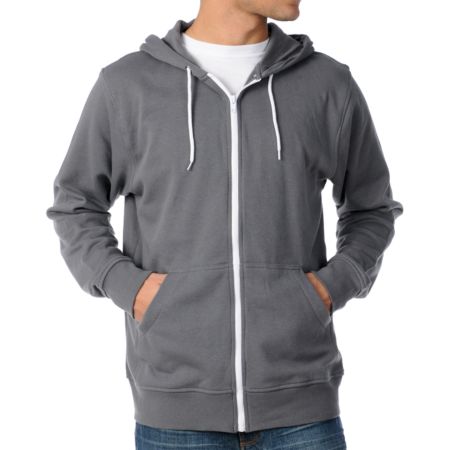 Zine Template Solid Grey Hoodie
