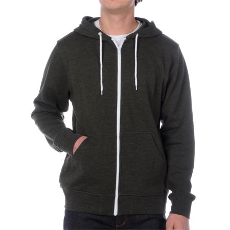Zine Template Solid Olive Hoodie