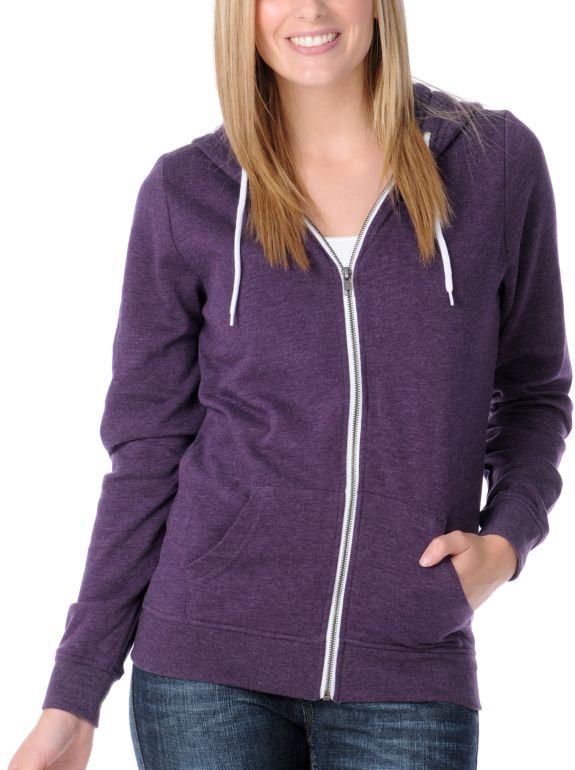 Zine Girls Heather Purple Hoodie