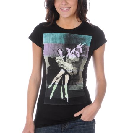 Tank Theory Girls Dance With Death Black Tee Shirt