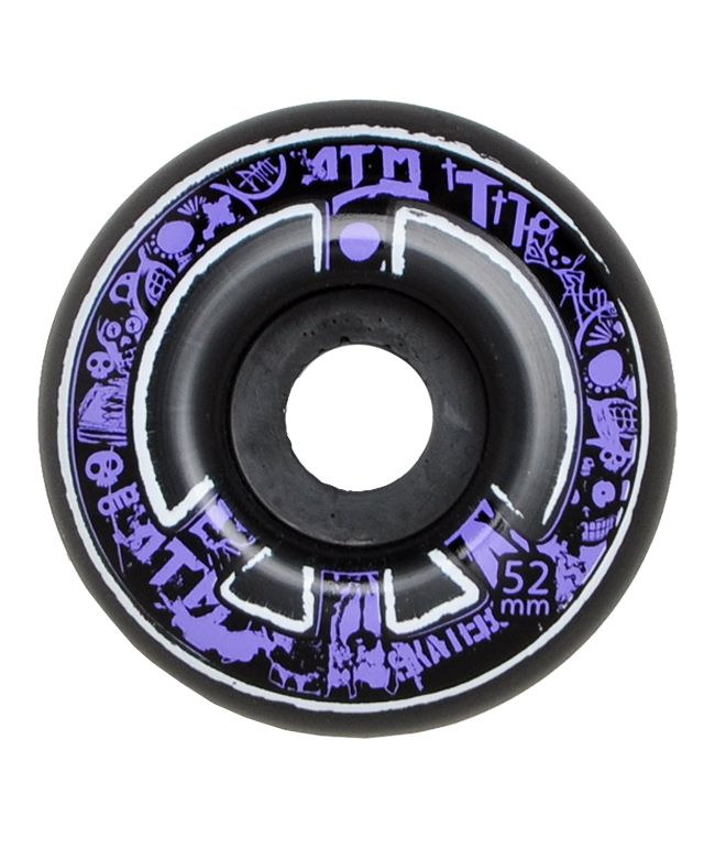ATM Peace Purple 52mm Skateboard Wheels