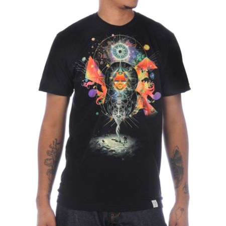 Imaginary Foundation Geo Black Tee Shirt