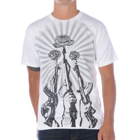 Obey Tons Of Guns White Tee Shirt