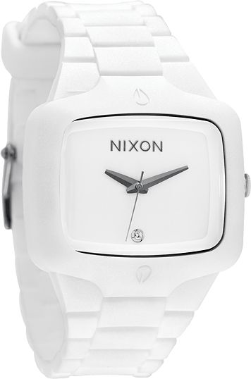 Nixon Rubber Player White Analog Watch