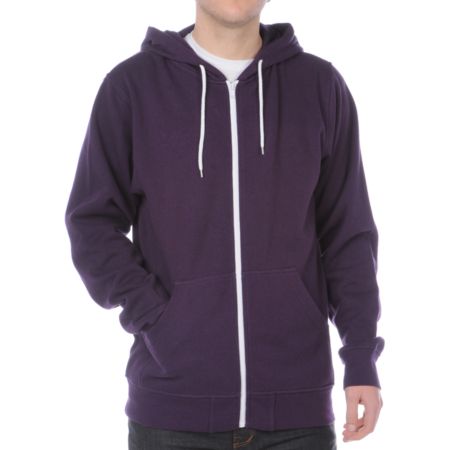 Zine Template Solid Purple Hoodie