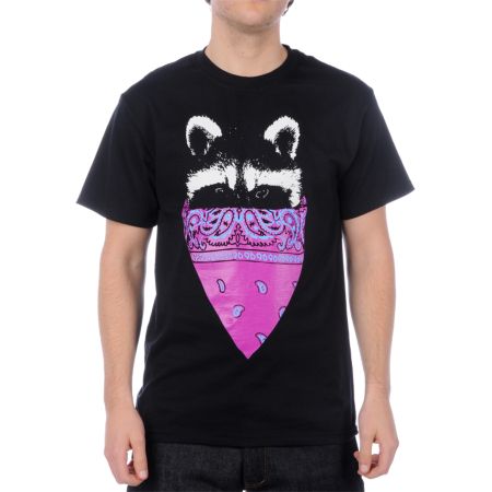 Changes Racoon 2 Black Tee Shirt