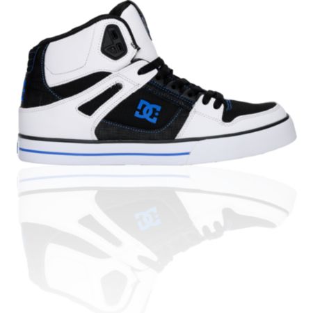 DC Shoes Spartan Hi White, Black & Royal Shoe