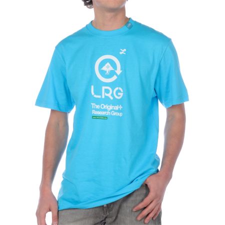 LRG Grass Roots Five Aqua Tee Shirt