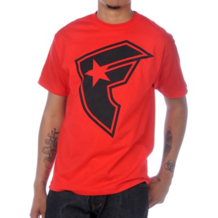 Famous Stars & Straps OG Badge Of Honor Red & Black Tee Shirt