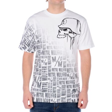 Metal Mulisha Horrific White Tee Shirt