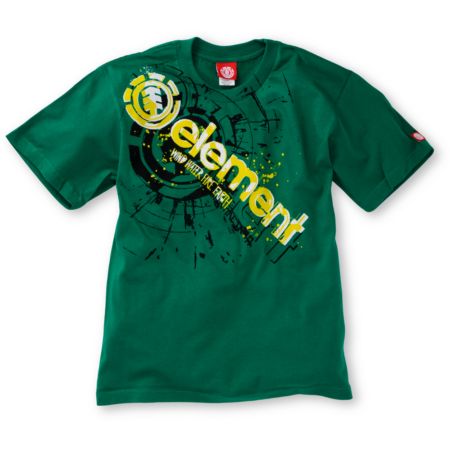 Element Boys Cutout Kelly Green Tee Shirt