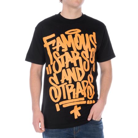 Famous Stars & Straps Cali Bomb Squad Black Tee Shirt