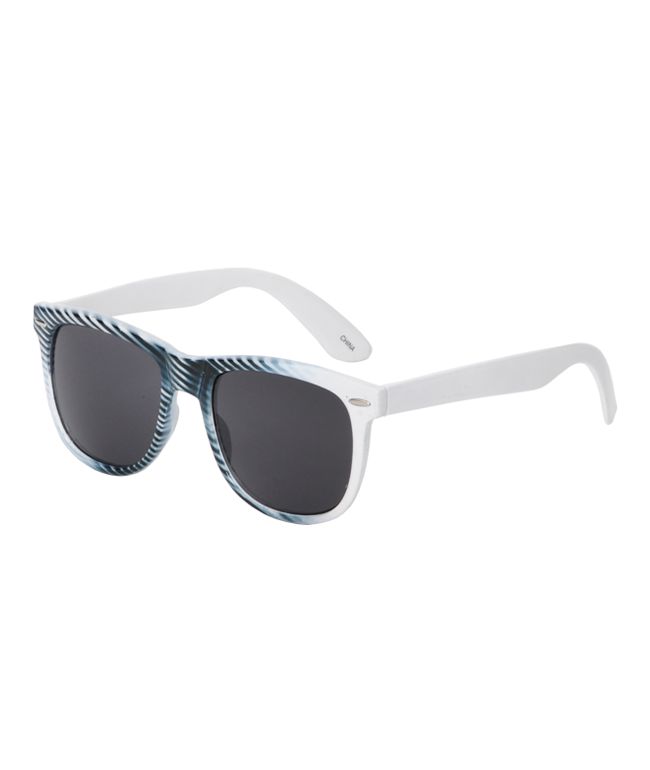 Jack Martin Frisky Business White Striped Sunglasses