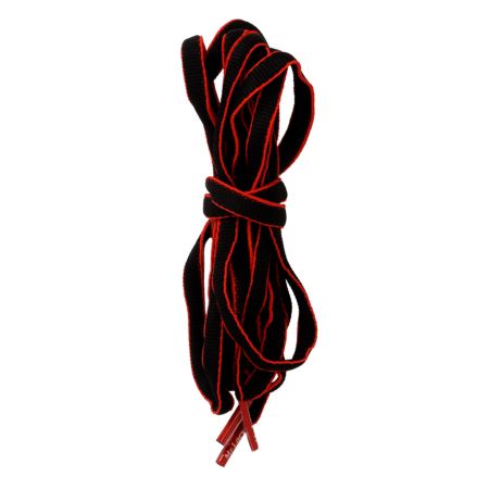 Mr. Lacy Flatties Black & Red Shoe Laces