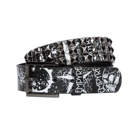 Empyre Faultline 3 Black Pyramid Studded Belt