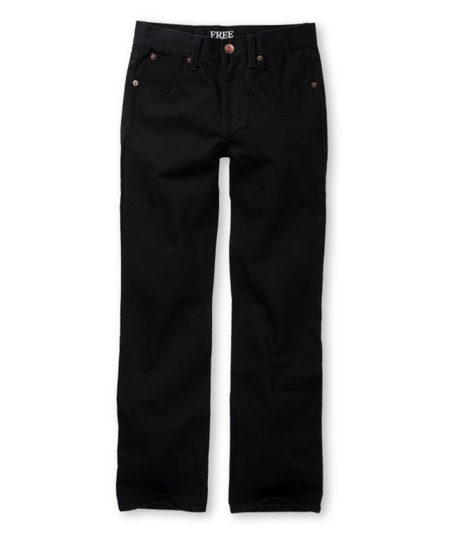Free World Boys Messenger Black Chino Pants