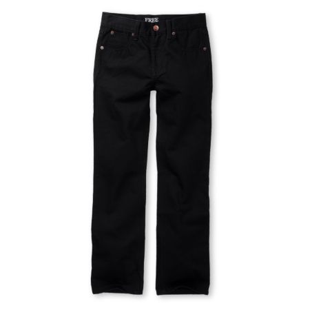 Free World Boys Messenger Black Chino Pants