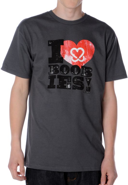 Keep A Breast Letter Pressed Grey Tee Shirt