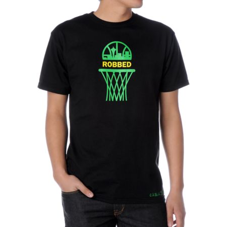 Casual Industrees Robbed Black Tee Shirt