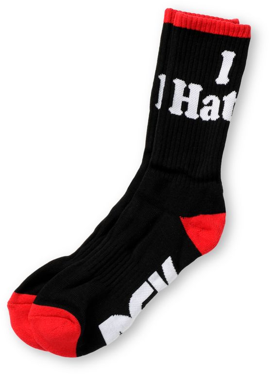 DGK Haters Black Crew Socks