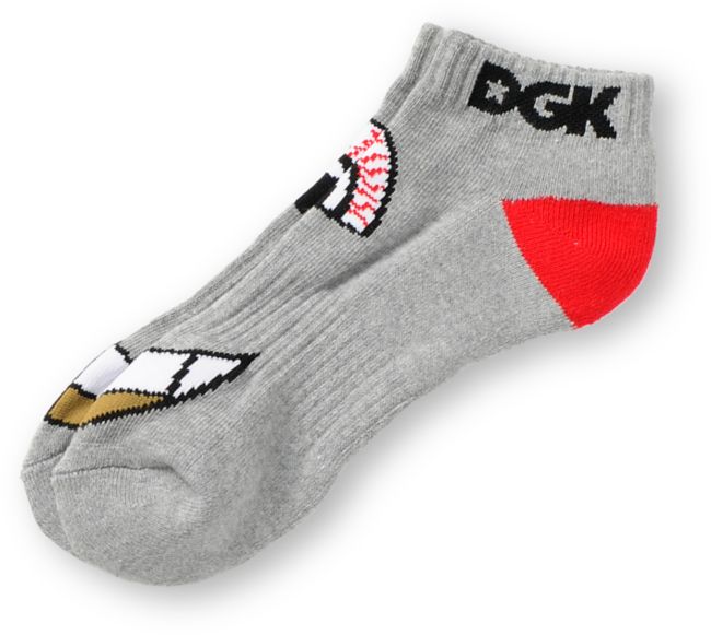 DGK Eyes Grey Ankle Socks