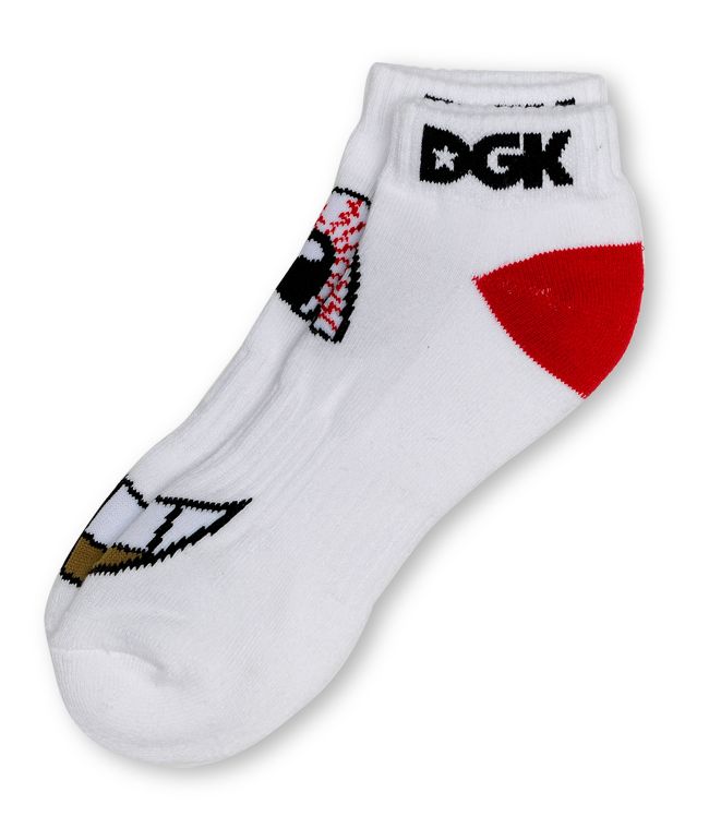 DGK Eyes White Ankle Socks
