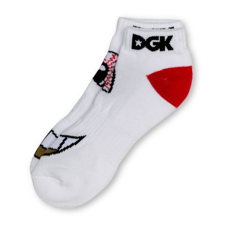 DGK Eyes White Ankle Socks