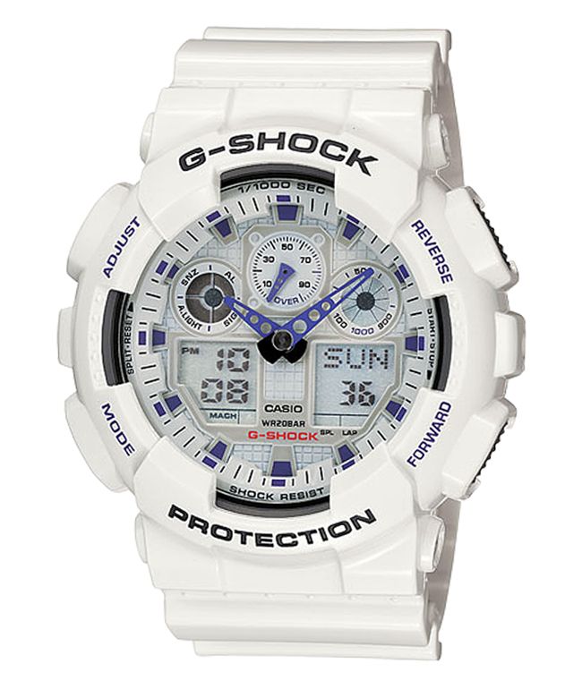 G-Shock GA100A-7A X-Large White Watch