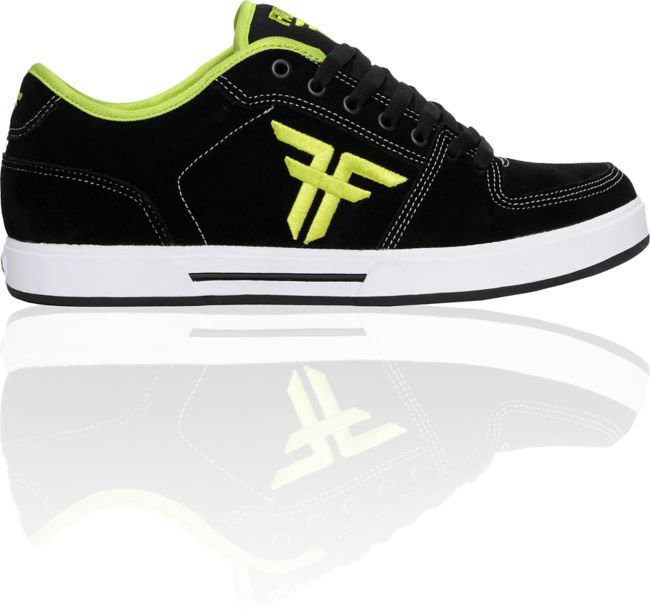 Fallen Shoes Patriot II Black & Lime Skate Shoe