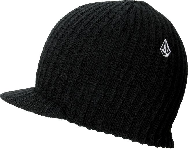 Volcom Full Stone Black Visor Beanie