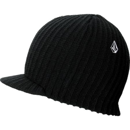 Volcom Full Stone Black Visor Beanie