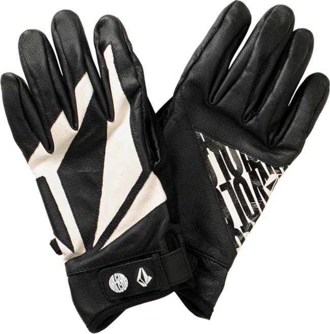 Volcom Half Stone 2011 Black Leather Pipe Glove