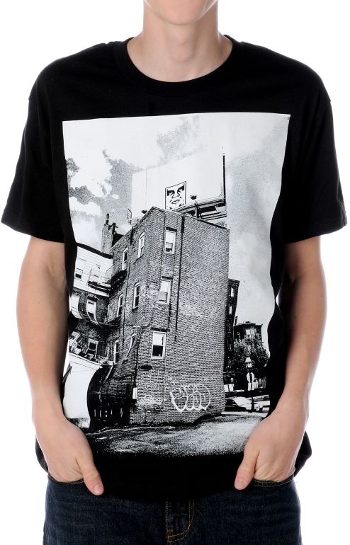 Obey North End Icon Black Tee Shirt