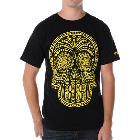 Obey Dia De Los Muertos Black Tee Shirt