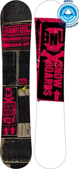 GNU Carbon Credit BTX 159cm Wide 2011 Snowboard