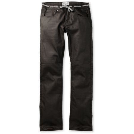 Empyre Skeletor Waxed Black Skinny Jeans