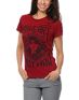 Obey Girls Make Art Not War Berry Tee Shirt