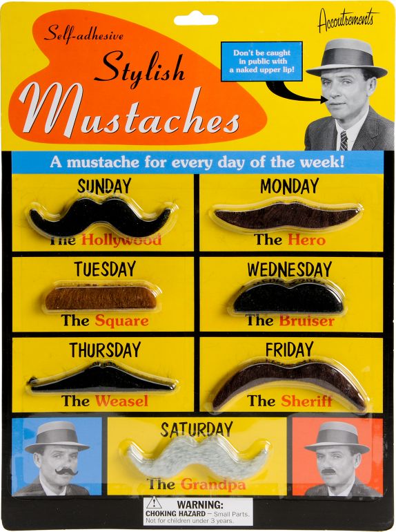 Accoutrements Stylish Mustache Pack