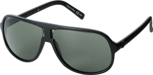 Von Zipper Hoss Black Satin & Grey Sunglasses
