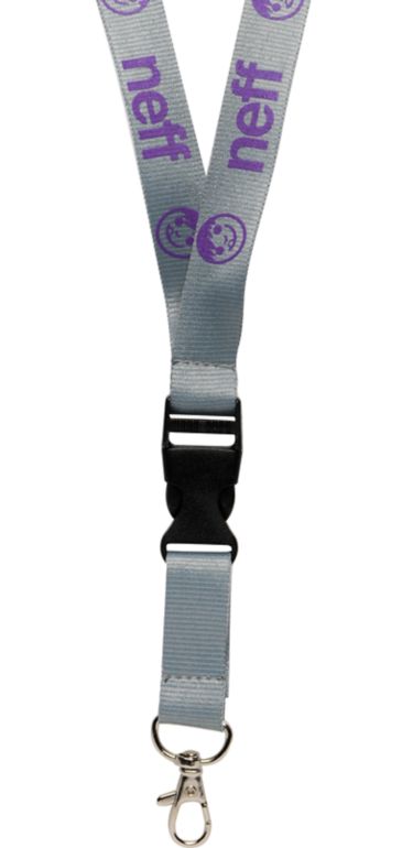 Neff Neffyard Grey & Purple Lanyard