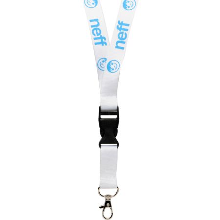 Neff Neffyard White & Blue Lanyard