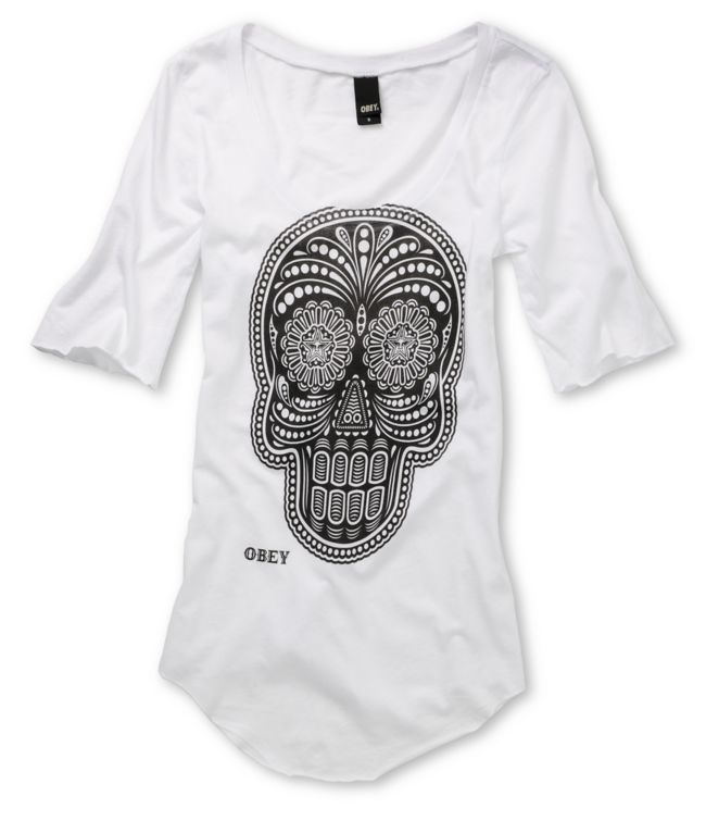Obey Girls Day of the Dead Dance Tee Shirt