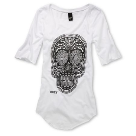 Obey Girls Day of the Dead Dance Tee Shirt