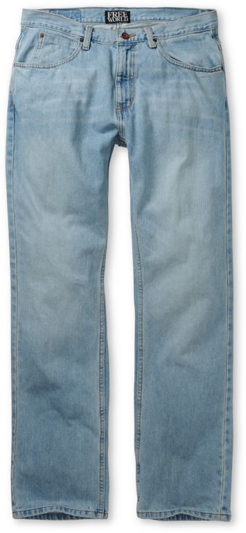 Free World Garage Fit Relaxed Light Blue Jeans